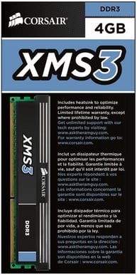 Corsair 4GB (1x4GB) DDR3 CL9 1600Mhz XMS3