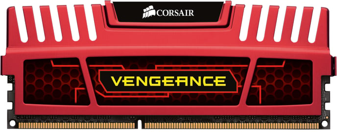Corsair 8GB (2x4GB) DDR3 CL9 1600Mhz VENGEANCE RÖD