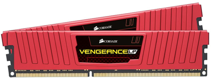 Corsair 16GB (2x8GB) DDR3 CL10 1600Mhz VENGEANCE LP RÖD