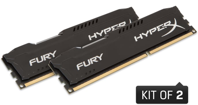 HyperX Fury 16GB (2x8GB) DDR3 CL10 1600MHz Svart