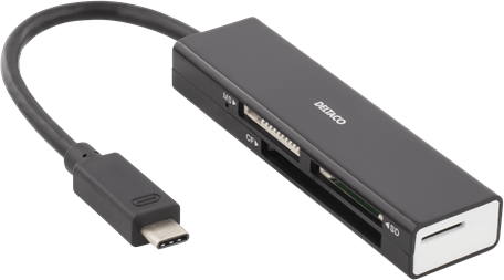 DELTACO USB 3.1 Gen 1 Minneskortsläsare