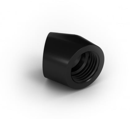 EK-AF Angled 45 2F G1/4 -Svart