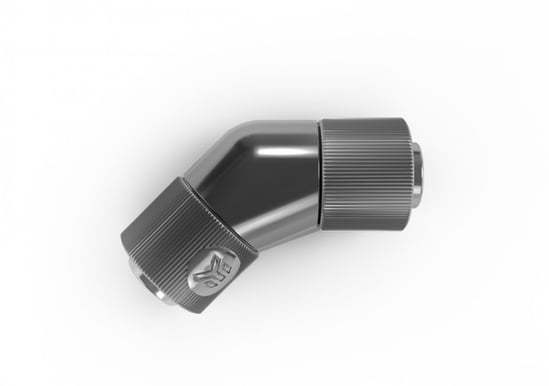 EK-AF Angled 45 2F G1/4 -Svart Nickel