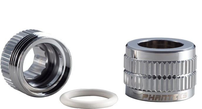 Phanteks 12mm Hard Tube Fitting G1/4 -Krom