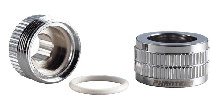 Phanteks 16mm Hard Tube Fitting G1/4 -Krom