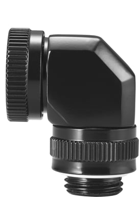 Phanteks 12mm Hard Tube Rotary Fitting 90° G1/4 -Svart