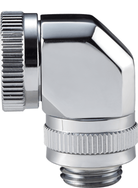 Phanteks 12mm Hard Tube Rotary Fitting 90° G1/4 -Krom