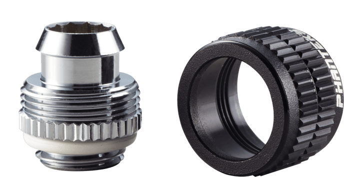 Phanteks 13/10mm Soft Tube Fitting G1/4 -Svart