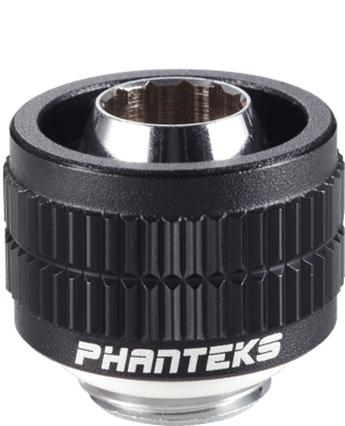 Phanteks 16/10mm Soft Tube Fitting G1/4 -Svart