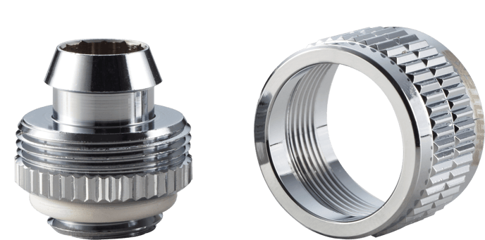 Phanteks 16/10mm Soft Tube Fitting G1/4 -Krom