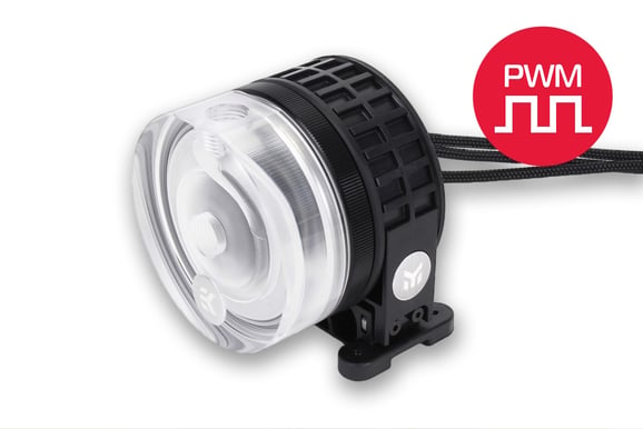EK-XTOP Revo D5 PWM -Plexi (ink. Sleevad Pump)