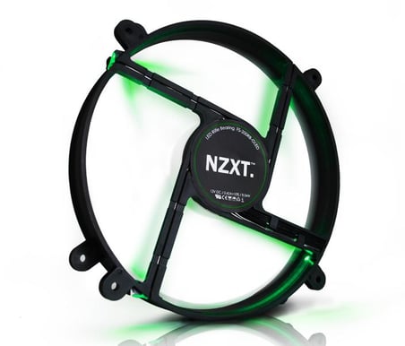 NZXT FS-200 200mm LED Grön