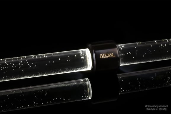 Alphacool Aurora HardTube Vit LED ring 13mm Svart