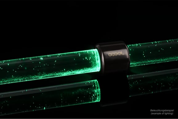 Alphacool Aurora HardTube Grön LED ring 13mm Svart