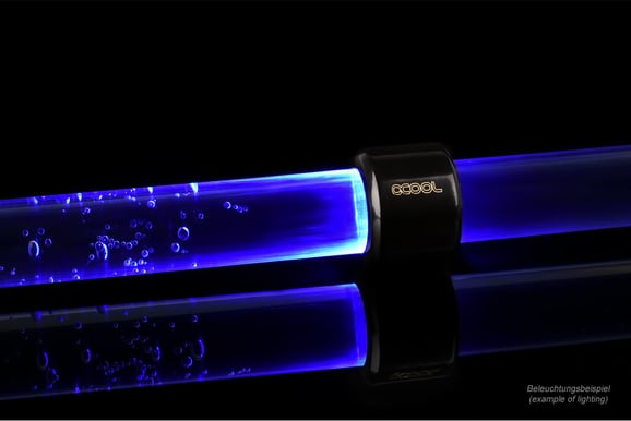 Alphacool Aurora HardTube Blå LED ring 13mm Svart