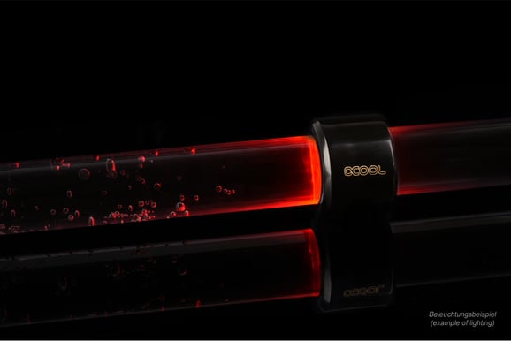 Alphacool Aurora HardTube Röd LED ring 16mm Svart