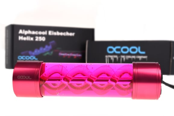 Alphacool Eisbecher Helix 250mm Röd UV