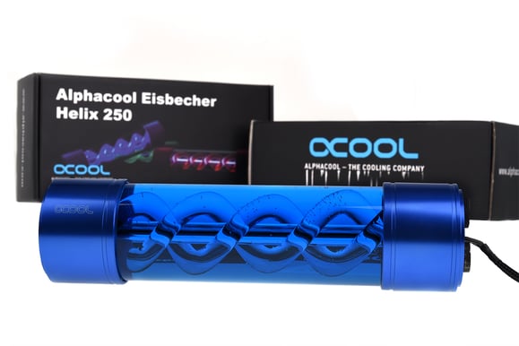 Alphacool Eisbecher Helix 250mm Blå UV