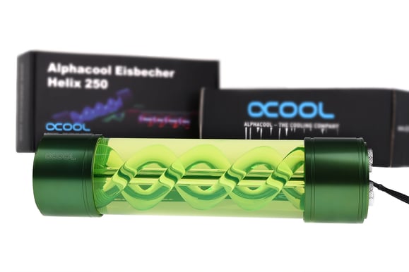 Alphacool Eisbecher Helix 250mm Grön UV
