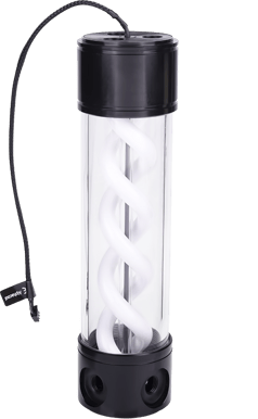Alphacool Eisbecher Helix 250mm Svart/Vit UV