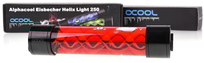 Alphacool Eisbecher Helix Light 250mm Röd