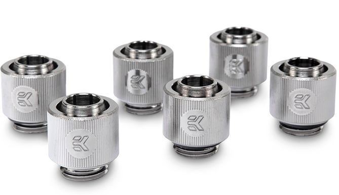 EK-ACF Fitting 10/13mm - Nickel (6-pack)
