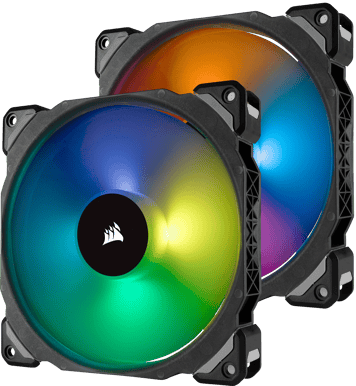 Corsair ML140 PRO RGB 2-pack inkl Lighting Node PRO