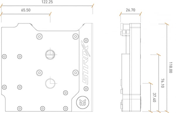 EK-FB ASUS Z270E Strix RGB Monoblock -Nickel