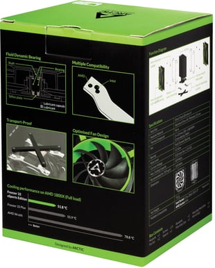 Arctic Freezer 33 eSports Edition Svart/Grön