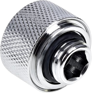 Alphacool Eiszapfen 16mm Hard Tube CF G1/4 för plexi/mässing 6-pack