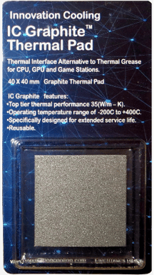 Innovation Cooling Graphite Thermal Pad 40 x 40mm - Inet.se