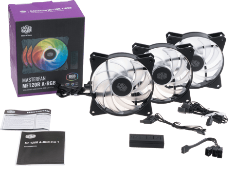 Cooler Master MasterFan MF120R ARGB 3-pack m. kontroller