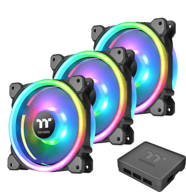 Thermaltake Riing Trio RGB 120mm 3-pack med kontroller
