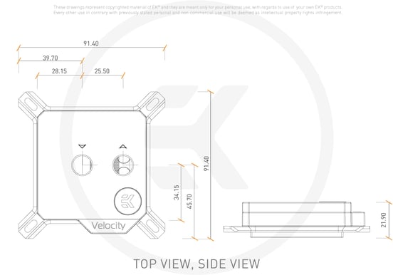 EK-Quantum Velocity D-RGB Nickel + Plexi