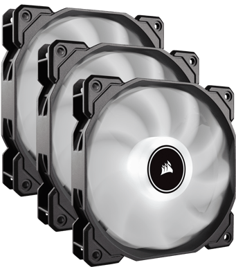 Corsair AF120 LED (2018) Vit 3-pack