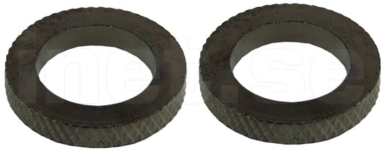 Distansringar 2x 3mm, svart