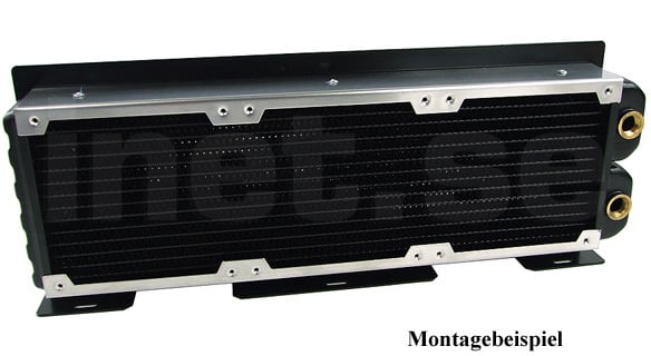 Phobya radiatorstöd - Triple - 3x120mm, Svart