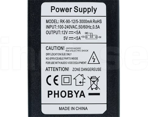 Phobya extern nätdel 230V 4Pin Molex 90W