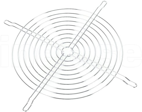 Fläktgaller 200mm, Silver