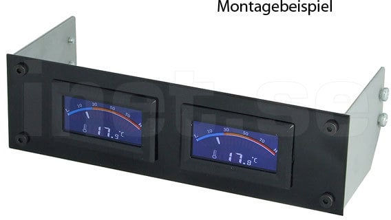 Frontplåt för 2st displayer