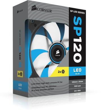 Corsair Air Series SP120 LED Blå 2-pack