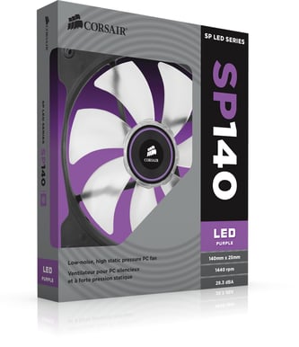 Corsair Air Series SP140 LED Lila