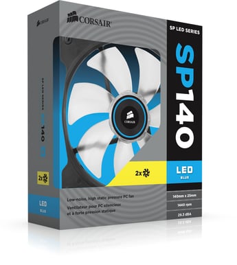 Corsair Air Series SP140 LED Blå 2-pack