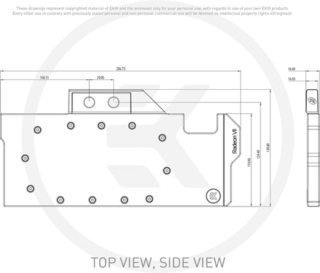 EK-Vector Radeon VII Backplate - Nickel