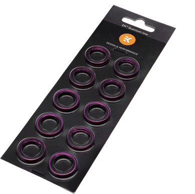 EK-Torque HTC-16 Color Rings Pack - Purple