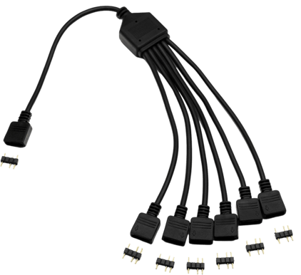 EK-D-RGB 6-Way Splitter Cable