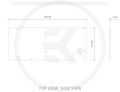 EK-Quantum Vector Strix RX 5700 +XT Backplate - Nickel