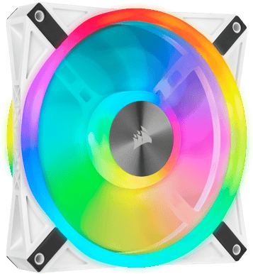 Corsair iCUE QL140 RGB 140mm 2-pack Vit inkl. Lighting Node CORE