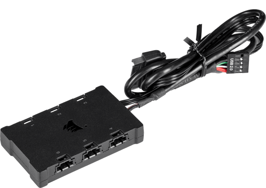 Corsair iCUE QL140 RGB 140mm 2-pack Vit inkl. Lighting Node CORE