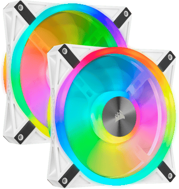 Corsair iCUE QL140 RGB 140mm 2-pack Vit inkl. Lighting Node CORE